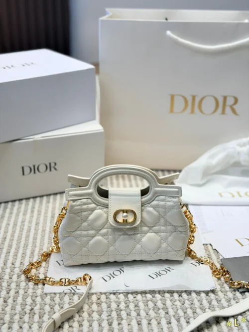 Dior Black Cannage Lambskin Vanity Bag