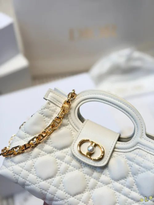 Dior Black Cannage Lambskin Vanity Bag