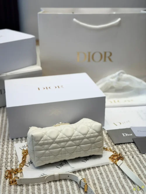 Dior Black Cannage Lambskin Vanity Bag