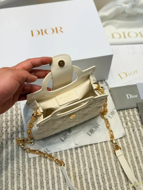Dior Black Cannage Lambskin Vanity Bag