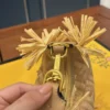 Fendi Large Woven Raffia Clutch Bag