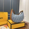 Fendi Large Denim Clutch Bag