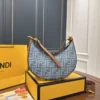 Fendi Large Denim Clutch Bag
