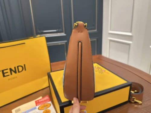 Fendi Large Denim Clutch Bag