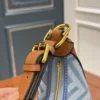 Fendi Large Denim Clutch Bag