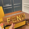 Fendi Large Denim Clutch Bag