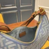 Fendi Large Denim Clutch Bag