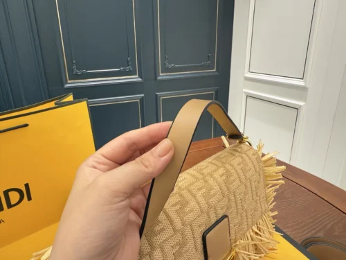 Fendi Baguette Woven Leather Bag