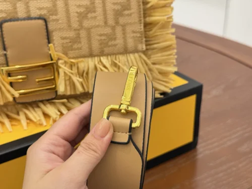 Fendi Baguette Woven Leather Bag