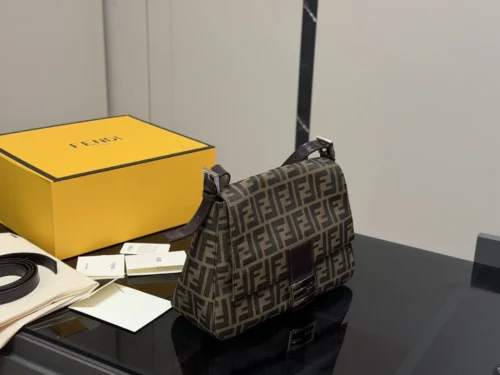 Fendi Baguette Monogram Canvas Bag