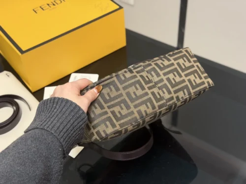 Fendi Baguette Monogram Canvas Bag