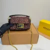 Fendi Baguette Brown Monogram Bag