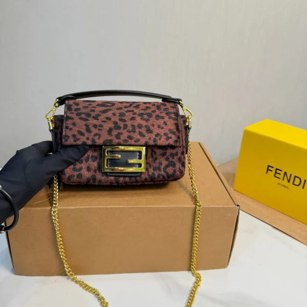 Fendi Baguette Brown Monogram Bag