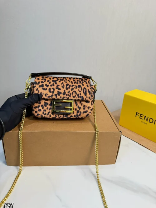 Fendi Baguette Brown Monogram Bag