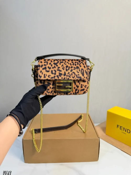 Fendi Baguette Brown Monogram Bag