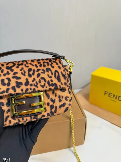 Fendi Baguette Brown Monogram Bag