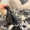 Fendi Spy Black Calfskin Saddle Bag