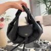 Fendi Spy Black Calfskin Saddle Bag