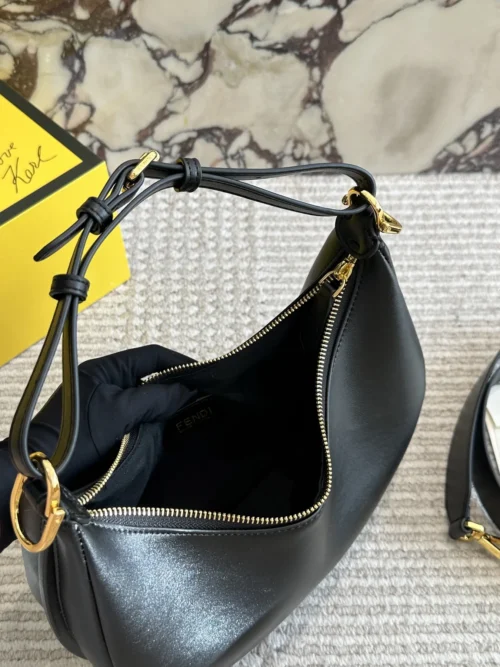 Fendi Leather Hobo Bag Style 0053