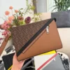 Fendi White Monogram Leather Clutch Bag