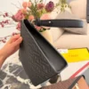 Fendi White Monogram Leather Clutch Bag