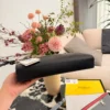 Fendi White Monogram Leather Clutch Bag