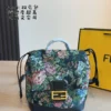 Fendi Black Monogram Leather Backpack