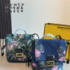 Fendi Black Monogram Leather Backpack
