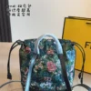 Fendi Black Monogram Leather Backpack
