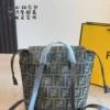 Fendi Black Monogram Leather Backpack Style 0088
