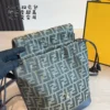 Fendi Black Monogram Leather Backpack Style 0088