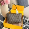 Fendi Brown Monogram Leather Wallet