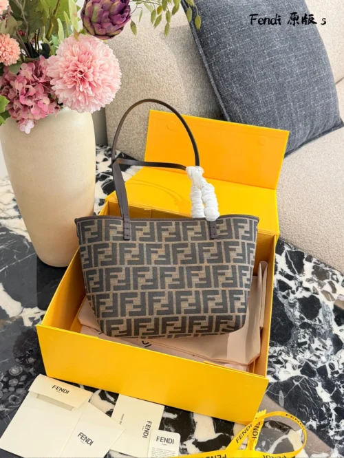 Fendi Brown Monogram Leather Wallet