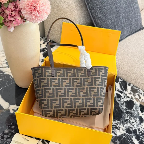 Fendi Brown Monogram Leather Wallet