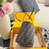 Fendi Brown Monogram Leather Wallet