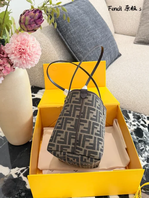 Fendi Brown Monogram Leather Wallet