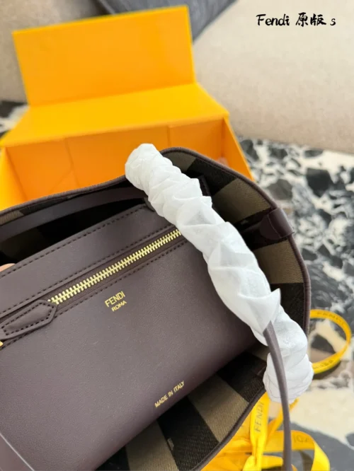 Fendi Brown Monogram Leather Wallet
