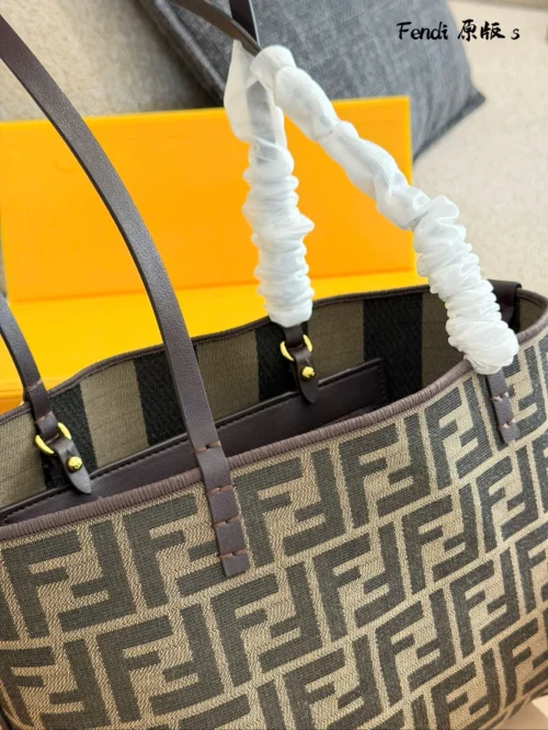 Fendi Brown Monogram Leather Wallet