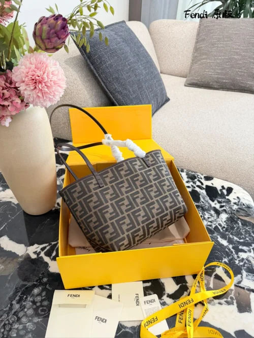 Fendi Brown Monogram Leather Wallet