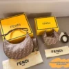 Fendi Gray Monogram Shoulder Bag