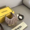 Fendi Gray Monogram Shoulder Bag