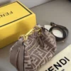 Fendi Gray Monogram Shoulder Bag