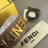 Fendi Gray Monogram Shoulder Bag