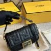 Fendi Baguette Leather Bag Style 0158