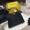 Fendi Peekaboo Small Gold Handbag Style 0178