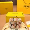 Fendi Gold Monogram Canvas Vanity Bag