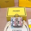 Fendi Gold Monogram Canvas Vanity Bag