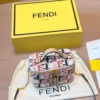 Fendi Gold Monogram Canvas Vanity Bag