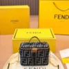 Fendi Gold Monogram Canvas Vanity Bag Style 0187
