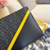 Fendi Black Monogram Canvas Wallet